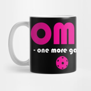 Pickleball One More Game black / pink Mug